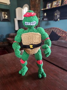 Knit Ninja Turtle Action Figure Pattern | DIY Poseable TMNT Toy (PDF) - Etsy