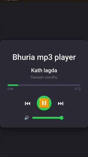 Make a simple Mp3 player in html, css and js.