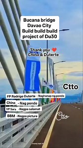 Bucana bridge in Davao City one of build build build project of FP Rodrigo Duterte na pinunduhan ng China Ctto: Disclaimer: No copyright infringements intended credit to the rightful owner of the video #bucanabridge #bucanabridgedavaocity #davaio #pilipinas #philippines #china #peopleofchina #vpsara #everyone | Yang Esco Daplinan
