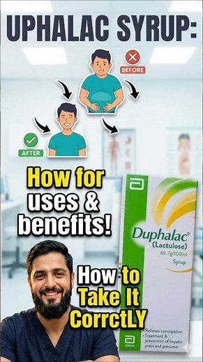 Duphalac Syrup Uses and Benefits | Lactulose Syrup Explained 💊#medical #viralyoutube