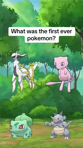What was the first pokemon ever made? #pokemon