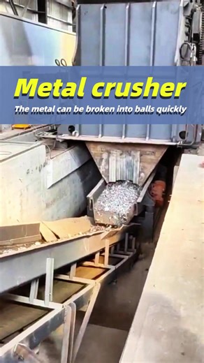 Waste Metal Turns to Pieces in Seconds! Check Out the Power of the Metal Crusher #metalshredder #metalcrusher #shredder