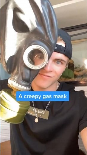 Terrifying Gas Mask Prank On Parents 😈👀#shorts