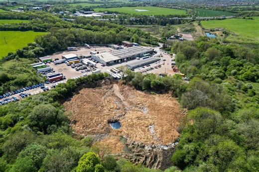Aerial images show true scale of horror at protected site near Rugby, where 30,000 tonnes of rubbish was dumped
