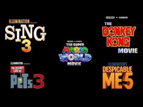 Upcoming Illumination Animated Sequels (2027-2037) Sing 3, The Super Mario World Movie & More