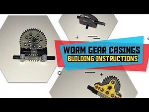 How to Build LEGO Technic worm gear casing: 3 different solutions! (Building Instructions)