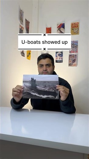 U-boats frightened allies ships to death and made them sail in numbers. #ww2 #ww2history