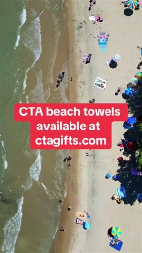Beach day essentials 🏖️ https://ctagifts.com/collections/chicago-transit-authority-towels | Chicago Transit Authority