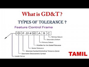 GD&T basic in Tamil / Geometric Dimension and Tolerance / Types of tolerance /GDT in Tamil