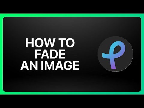 How To Fade An Image In Pixlr Tutorial