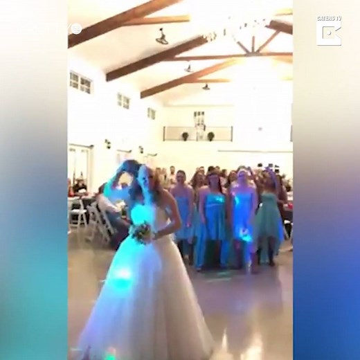 286K views · 2.9K reactions | This bride absolutely owned her battle with cancer when it was time for the bouquet toss!  | Tyla | Facebook