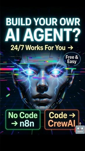 AI Agents || Build Your Own AI Agent in 5 Minutes with n8n and CrewAI 😱#ai #aiagents