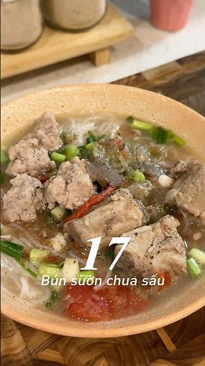 30 ngày 30 CT bữa sáng Healthy | Ngày 17: Bún sườn chua sấu | #stayhealthyeasy
