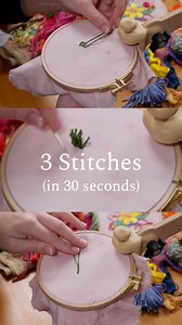 Three stitches. Thirty seconds. Infinite possibilities ✨ Watch Fleur Woods take us through some of her favourite stitching techniques – quick, playful, and oh-so-satisfying. Which one will you try first? Explore more in Fleur’s course here: https://www.fibreartstaketwo.com/courses/fleurwoods | Take Two Art Courses