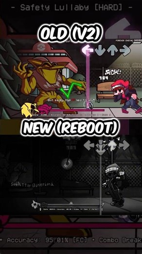 FNF HYPNOS LULLABY OLD TO NEW REBOOT #fnf #fnfmod #fnfmods #hypnoslullaby #shorts