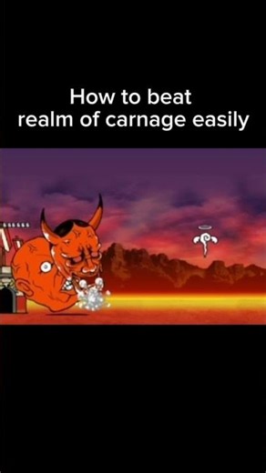 How to beat realm of carnage easily in the battle cats #battlecats #speedrun #shorts