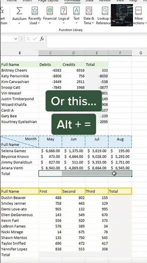 AutoSum Shortcut in Excel | Alt + = Magic Explained in Seconds!