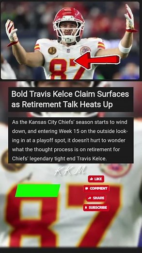 Bold Travis Kelce Claim Surfaces as Retirement Talk Heats Up #usanews