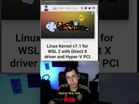 WSL 2 Running Latest Kernel v7.1 Direct X + SWIOTBL patches