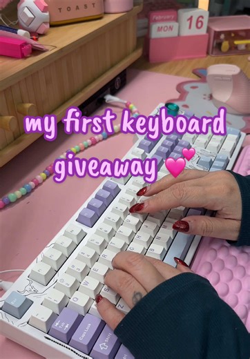 my first keyboard giveaway 💕 we’re on the road to 4k and i want to give this @AJAZZ Official ak35i v4 to one of you. smooth avocado switches, soft creamy clack, and perfect for a cozy desk setup. this first round is u.s. only, and the winner will receive a sealed, brand new board. check the comments to enter… one of you is taking her home. #keebtok #keebsandthingz #keyboardgiveaway #ajazzkeyboard #mechanicalkeyboard keyboard giveaway, ajazz ak35i v4, first keyboard giveaway, creamy clack keyboa