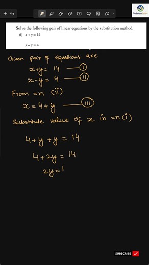 Linear Equations: Substitution Method Explained in 60 Seconds! 🔥