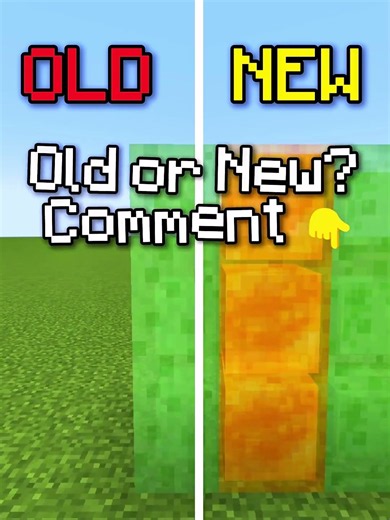 Old Minecraft vs New Minecraft - Can You Spot the Difference 😱 #minecraft #shorts
