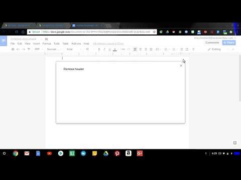 Remove Header and Footer From Docs