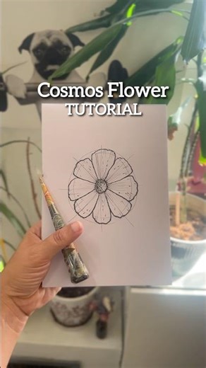 Cosmos Flower Tutorial | Easy Henna/Jagua Design