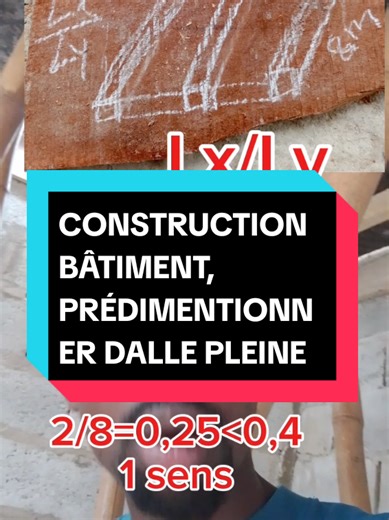on parle de prédimentionnement d'une dalle pleine, bâtiment laisse ton avis. #avis #batiment #construction