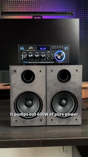 Tiny Amp, HUGE Sound! AK45 Bluetooth Power Amplifier 🔥