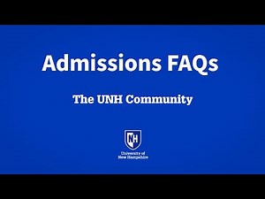 UNH Admissions FAQs: UNH Community