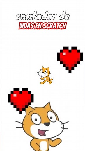 🎮 Cómo hacer un Contador de Vidas en Scratch (Fácil y Rápido) ❤️🔥
