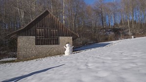 Snowman, Snow, Winter. Free Stock Video