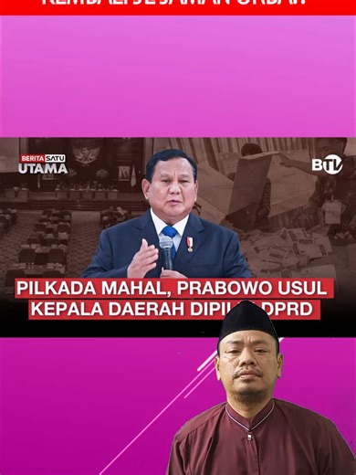 Prabowo & Gerindra Usul Kepala Daerah Dipilih oleh DPRD. Kembali ke Zaman Orba?? #gerindra #PresidenPrabowo #demokrasi