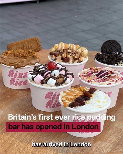 The classic rice pudding gets a 21st century glow up at Rizz Rice 😲😋 | Secret London