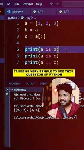 99% Python Developers Miss This Interview Question ❌😱 || #coding #python #webdevelopment