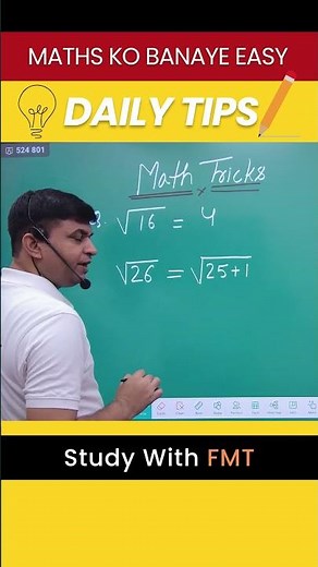 Fast Square Root Trick Using Approximation | Estimate Roots in Seconds | FMT Teacher Shortcut