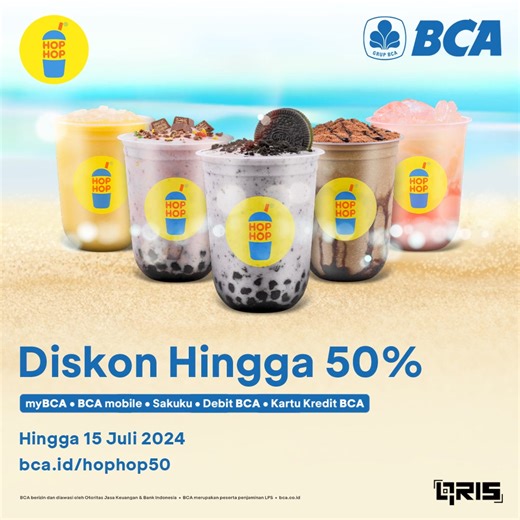 2.3K views | Ada diskon Hop Hop hingga 50% buat kamu para pengguna setia BCA, nih~  Yuk langsung ajakin kesayanganmu buat nikmatin segarnya Hop Hop berdua! 溜 Lihat info selengkapnya di bca.id/3xBahw1 | GoodLife BCA | Facebook