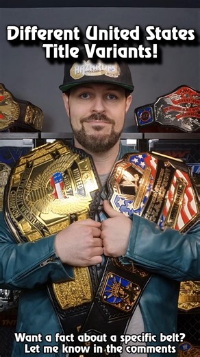 Different Versions of the United States Championship #WWE #shorts WWE Championship Collection