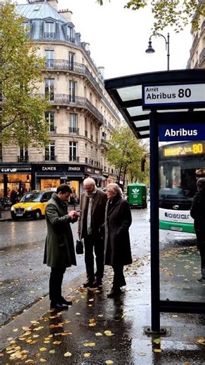 Paris Bus Station – Autumn Afternoon Commute