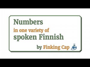 Finnish numbers in spoken language (puhekieli)
