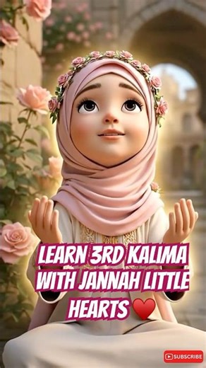 3rd Kalma e tamjeed | Powerful Words of Glorification #shorts#dhikr