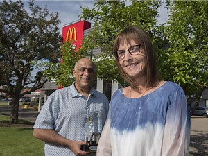 'Just a big wow': Couple wins prestigious Golden Arch Award from McDonald's