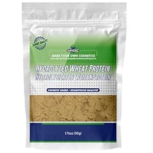 Hydrolyzed Wheat Protein – Cosmetic Grade – 50 g / 1.76 oz - Protein Additive for Hair, Skin & DIY Cosmetic Formulations