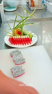 Beautiful cutting and carved fruit plate decoration idea | Hans Rabaya Caasi