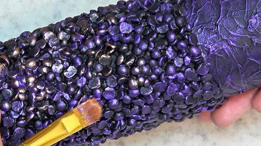 DIY Bottle Craft with Unusual Materials