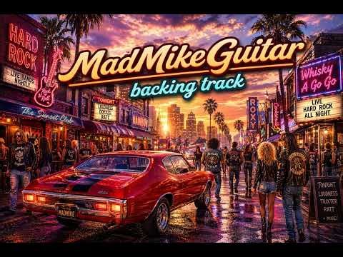 High-Energy Hard Rock Backing Track (E Minor) | Fast Shred & Heavy Metal Jam