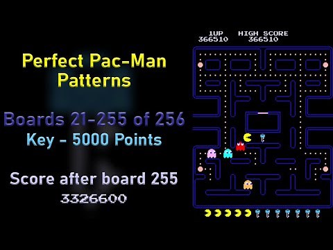 Perfect Pac-Man Patterns - Boards 21-255 of 256 - 9th Key