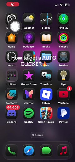HOW TO GET A AUTO CLICKER ON IPHONE #autoclickerforiphone #fyp #xyzbca #blowthisup #stayhumble1345
