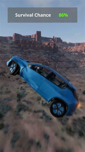 Survival Chance With Instant Speed #beamngdrive #beamng #beamcrashes